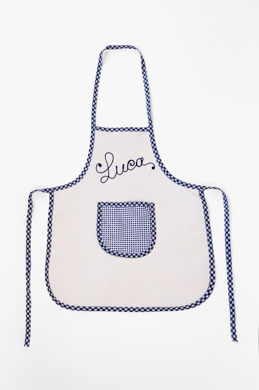 CHILDREN'S APRON, NAVY